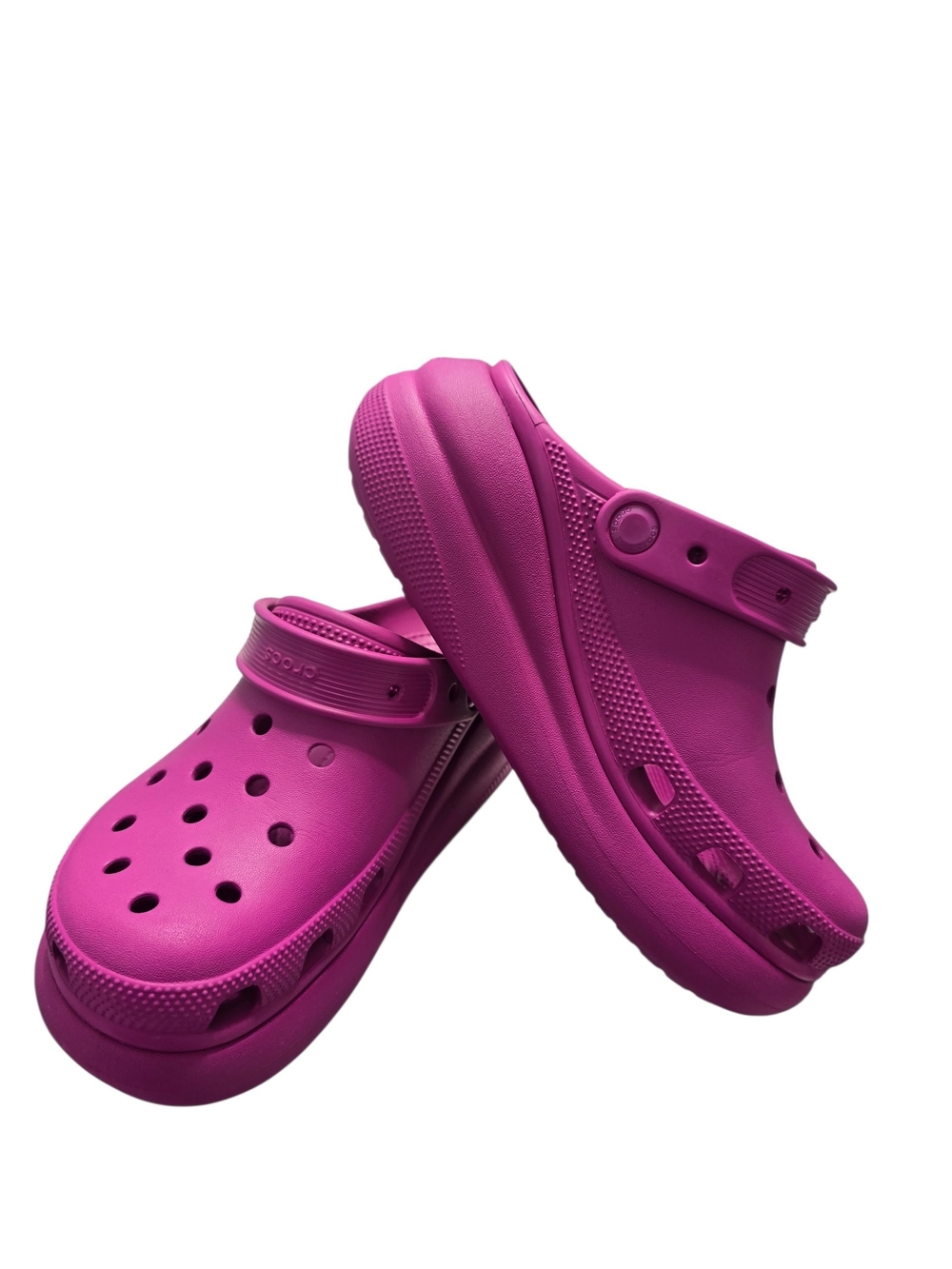 Crocs Classic Crush Clogs Pink Fuchia  Platform Shoes Unisex Comfort M5 | W7